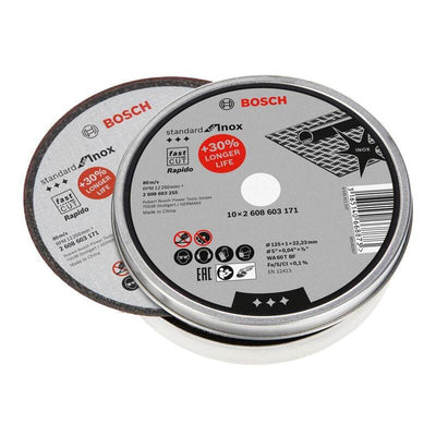 Bosch Drive Corte Inox 125MM, 10 Pieces 2608603255 — image 1