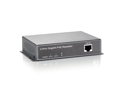 Levelone Repetidor PoE Gigabit, 2 Ports Cascade, Repetidor Network 100M, 1000 Mbit/S, Complete Semi (dúplex),  — image 1