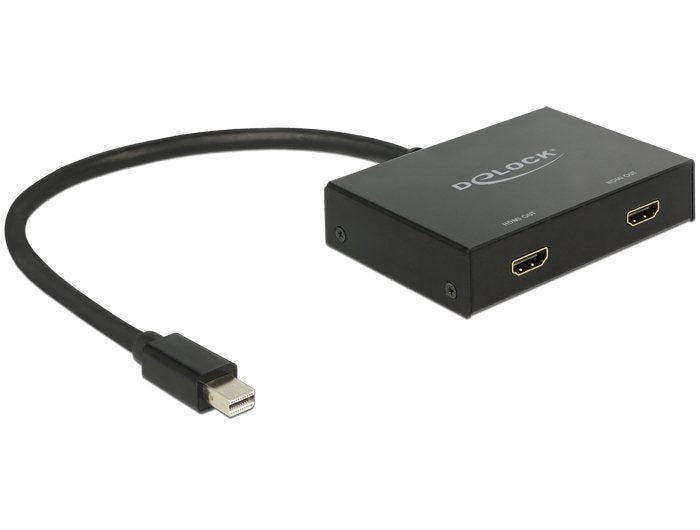 Delock 87696 Divisor Mini DisplayPort 1.2 1 X Input Mini DisplayPort 2 X Output HDMI 4K