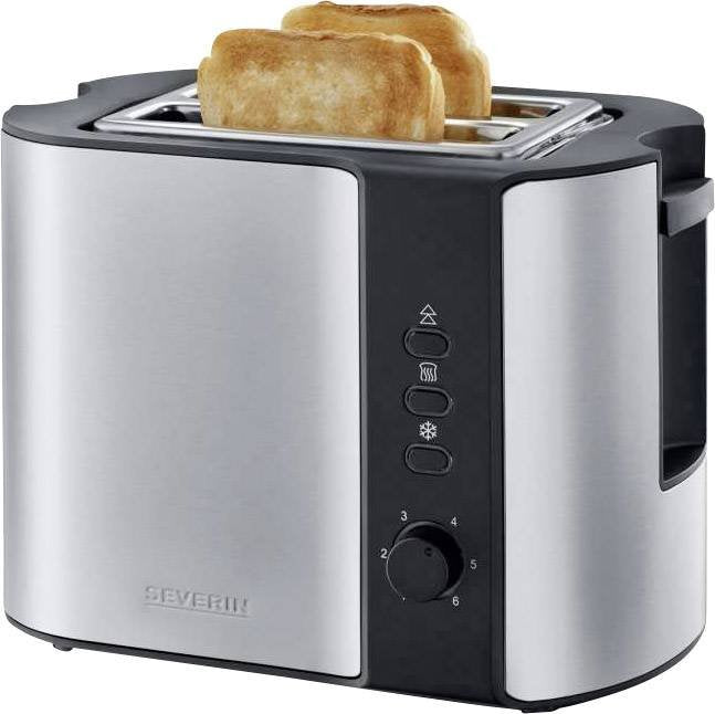 Severin Toaster Automática At 2589 Steel Inoxidable/Black 800W, 2 Tostadas) 2589