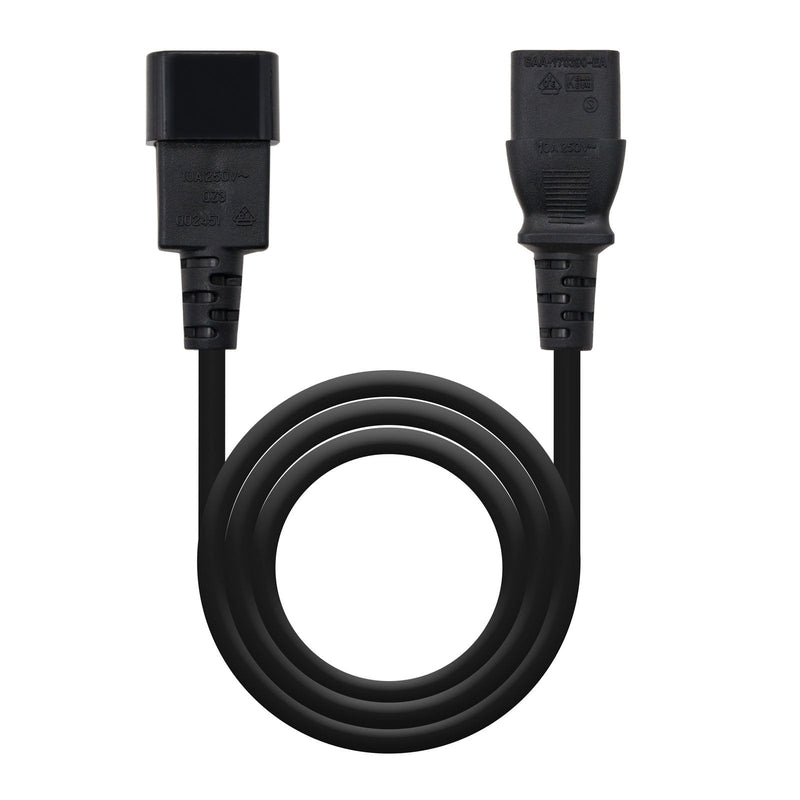 Nanocable Cable Power CPU C13 Female a C14 Male 1.50M - Black