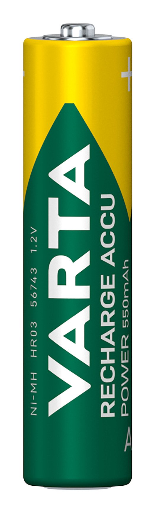 Varta Battery Rechargeable Power Type Aaa 550MAH Ready To Use Pack 4