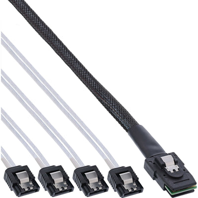Inline Cable Sas Mini Sas SFF8087 a 4X SATA Ocr Directo 0,5M — image 1