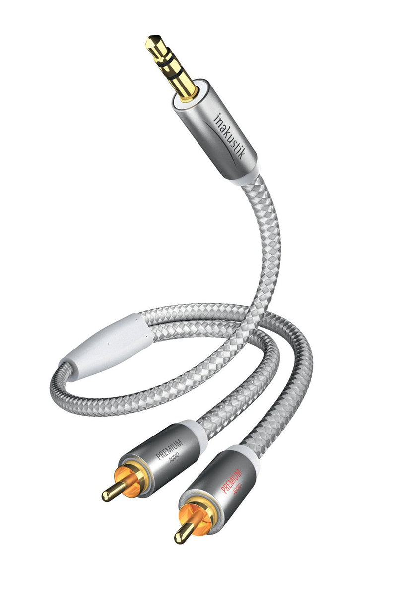 In-akustik Premium Audio Cable 3,5MM Jack Plug - Cinch 5,0M