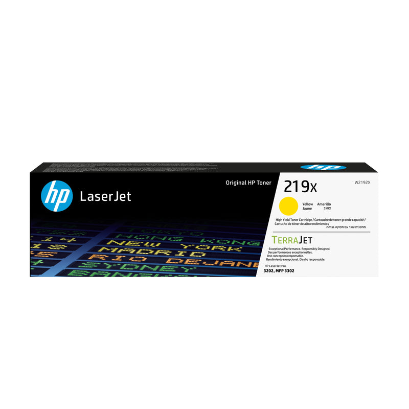 HP Genuine Toner 219X XL High Capacity Yellow