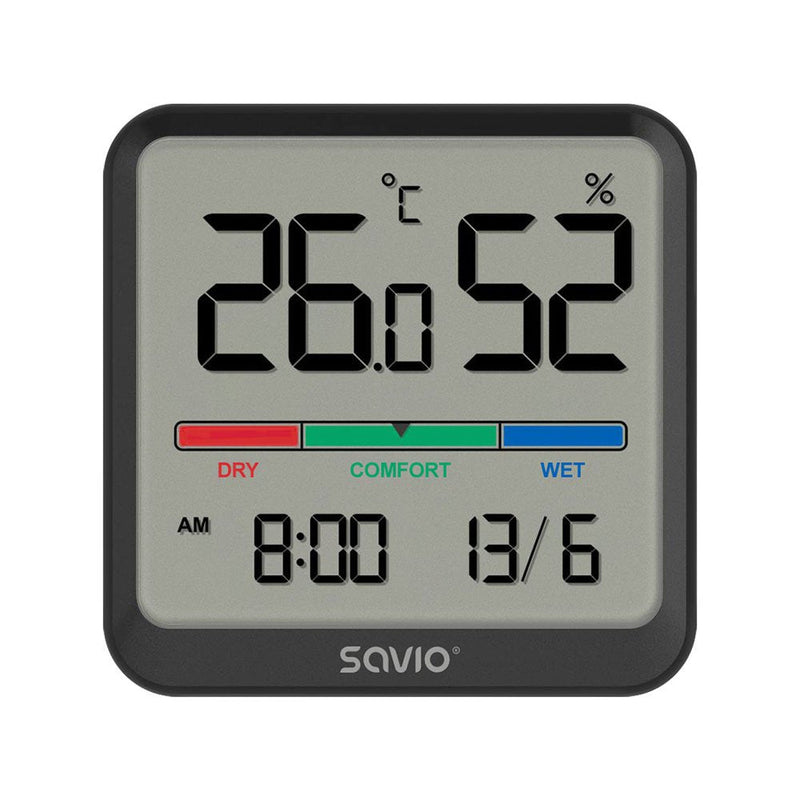 Savio CT-01/B Sensor Temperatura And Humedad Indoor Independiente