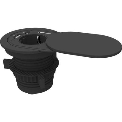 Socket Plug Recessed 1 Socket Power 1 USB Type-c 1 USB Black — image 1