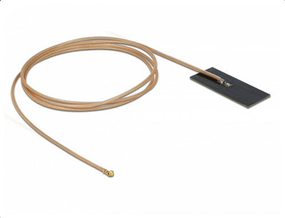 Delock 12609 Antenna WLAN 802.11 AC/Ax/a/H/B/G/N I-pex Inc., Mhf® I Male 0,5 - 1,2 dBi And Pcb RG-178 1M Inter — image 1