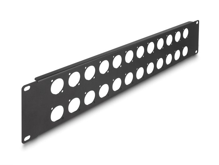 Delock 88055 Patchpanel Tipo-d 19, 24 Ports 2U Black