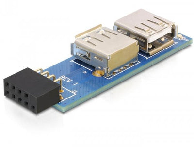 Delock USB Pin Header Female 2 X USB 2.0 Female — image 1