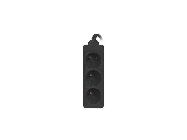 Lanberg PS0-03E-0300-BK Base Múltiple 3M 3 Salidas AC Indoor Black