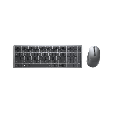 Dell Keyboard English + Mouse KM7120W RF Wireless + Bluetooth QWERTY Ee.uu. Grey Titanio — image 1