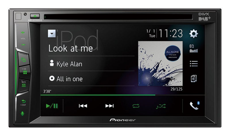 Pioneer AVH-A3200DAB Receptor Multimedia Bluetooth/Cd/Spotify/Android/Ios 6.2 Touchscreen