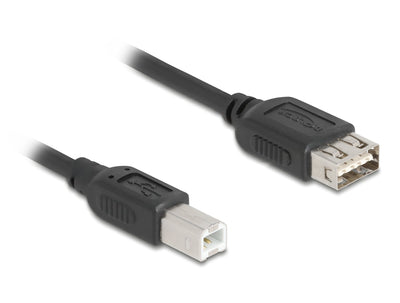 Delock 81530 USB Cable 2.0 USB Tipo-b Male a Easy USB Tipo-a Female 1M — image 1