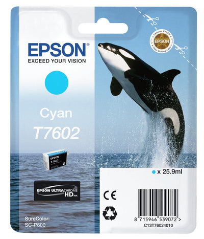 Epson Surecolor Sc P600 Cartridge Cyan T7602 — image 1