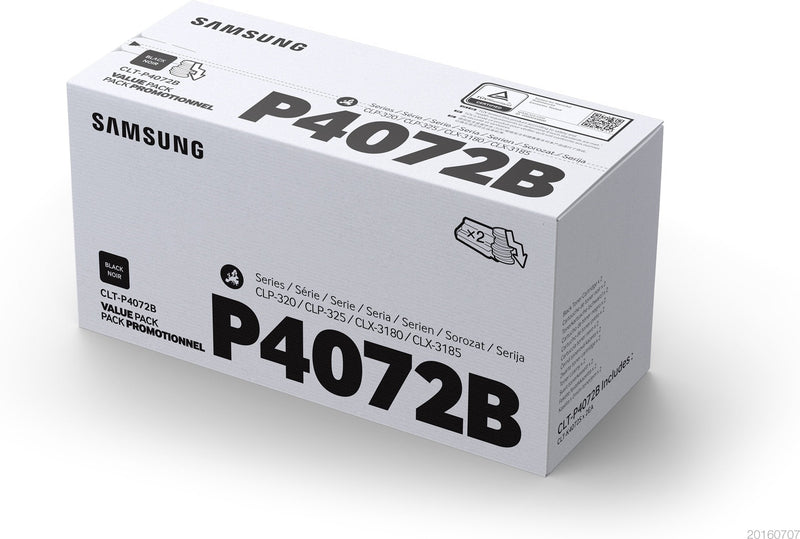 HP Toner Compatible Samsung CLT-P4072B 2 Pack Black SU381A