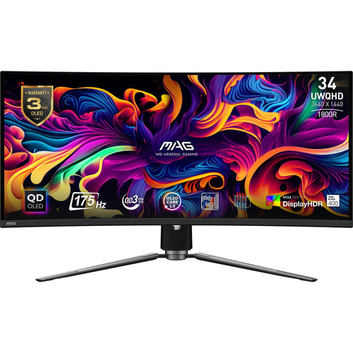 MSI Monitor Gaming 34 Mag 341CQP Qd-oled Curved 0.03MS/175H — image 1