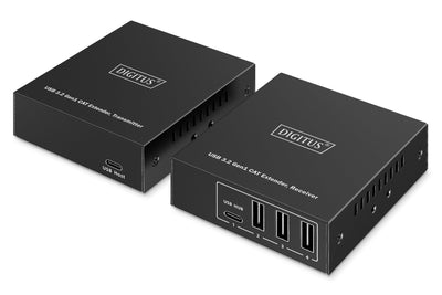 Digitus USB Extender USB 3.2 GEN1 100M 3x USB-A & 1x USB-C For Use With Cat Cable — image 1