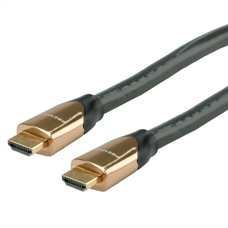 Roline 4K Premium HDMI Ultra HD Cable With Ethernet, M M, Black 7,5M