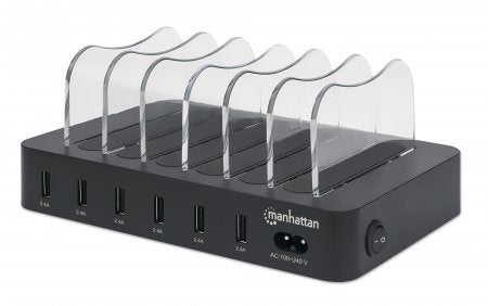 Manhattan 102254 Charger Dispositivo Mobile Phone Indoor Black