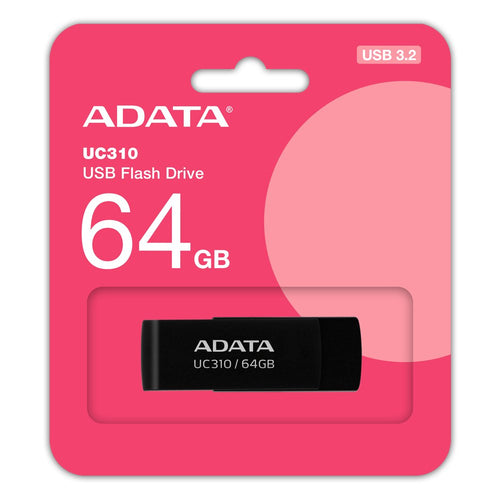 ADATA UC310 64GB, USB Flash Drive Black USB-A 3.2 Gen 1 — image 1