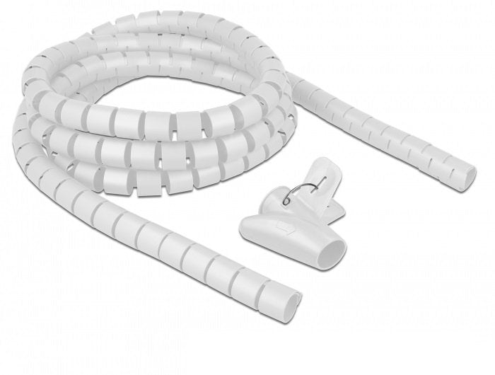 Delock Hose Espiral With Tool Extracción 2,50M X 25MM White