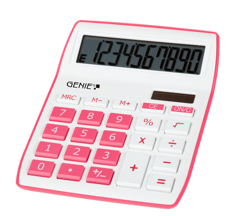 Genie Calculator Desk 840P Pink