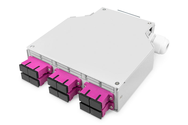 Digitus Lwl Hutschienenbox, MM-OM4, Equipado With Sc-adapter