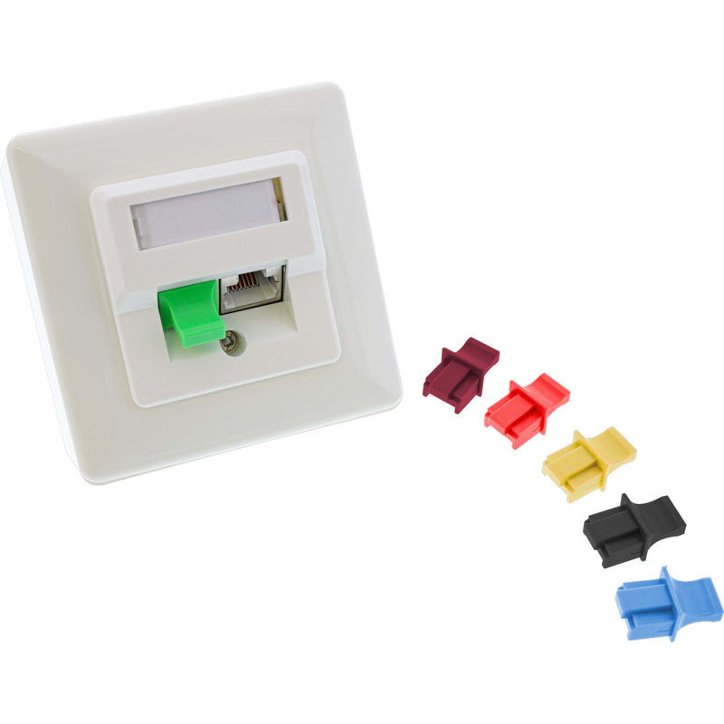 Inline Dust Cover Plug RJ45 Green 100 Units