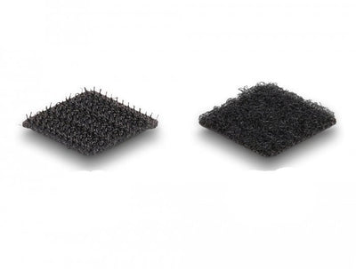 Delock Velcro Self-adhesive 64 Pieces Black — image 1