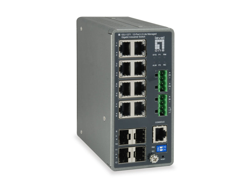 Levelone IGU-1271 Gestionado L3 Gigabit Ethernet (10/100/1000) Grey