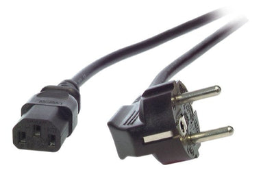 Efb Electronics Efb Electronics - Power Cable - Cee 7 (s) Angled To IEC 60320 C13 Straight — image 1