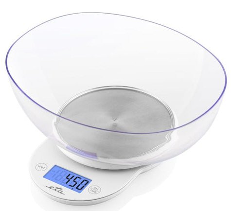 Eta Scale ETA577090000 Kitchen Mari With Bol, Max. 5KG, Bol 2,6 L, White