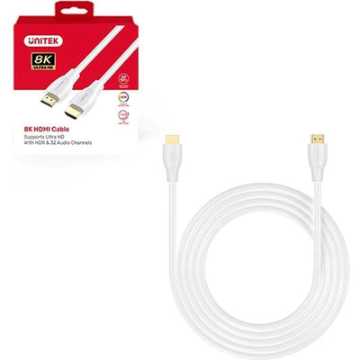 Unitek Cable HDMI 2.1 8K Hdr White 1M — image 1