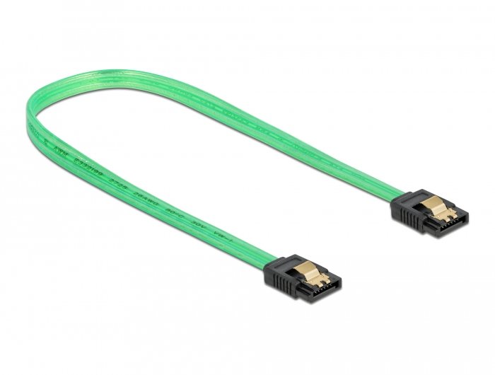 Delock Cable 82112 SATA 0,7M SATA 7-PIN Green