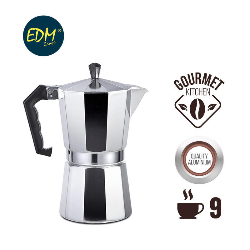 EDM Coffee Machine Aluminium 9 Cups