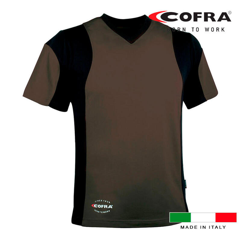 Cofra T-shirt Java Fango/Negro Tamaño L