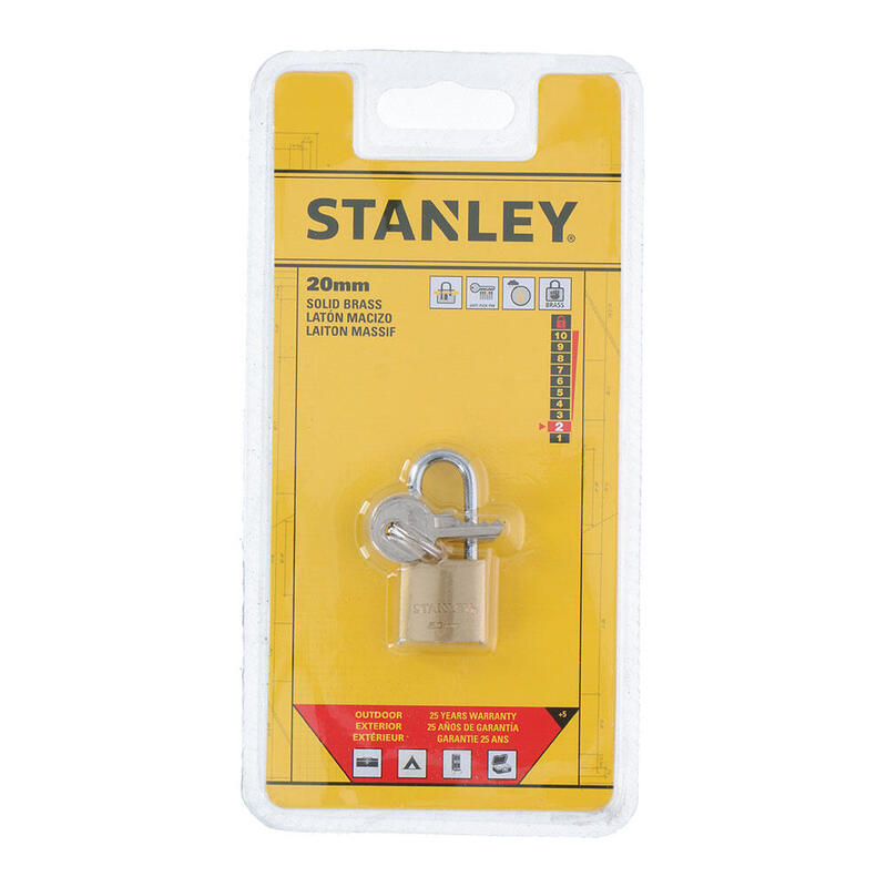 Stanley Padlock Arco 20MM Con Key