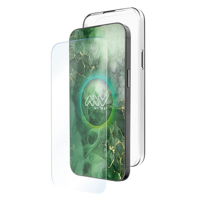 Myway Housing Apple Iphone 16 Pro Max. Transparent + Protector Screen Glass Tempered — image 1