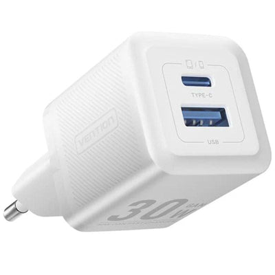 Vention Charger GaN Wall FEQW0-EU 1x USB Type-c 1x USB 30W — image 1