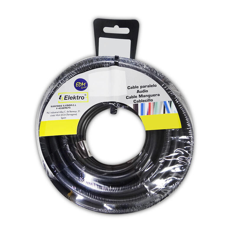 Film Roll Cablecillo Flexible 6MM. Black 10MTS Libre Halógenos