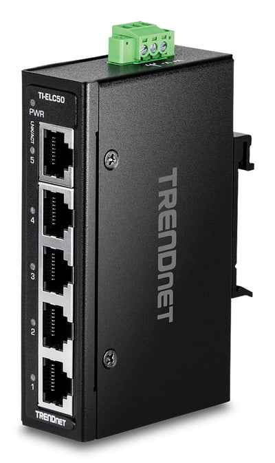 Trendnet TI-ELC50 Switch No Administrado Fast Ethernet (10/100) Black — image 1