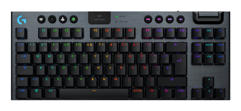 Logitech Keyboard G915 X Lightspeed Tkl Mecánico Gaming Wireless Gl Tactile Pbt Black