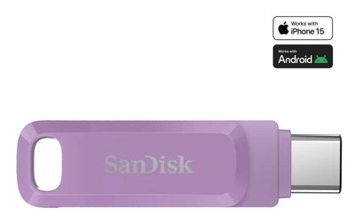 SanDisk Ultra Dual Drive Go Unit Flash USB 512GB USB 3.2 Gen 1 / USB-C Lavanda — image 1