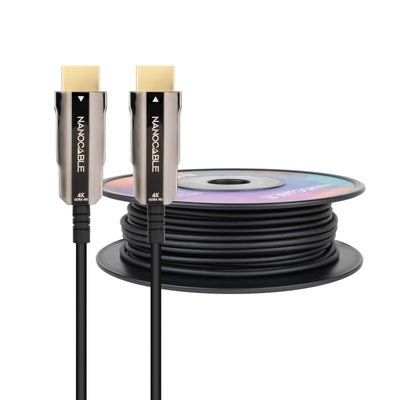 Nanocable HDMI Cable V2.0 Aoc Male a HDMI V2.0 Male 30M - 4K@60HZ 18Gbps - Black — image 1