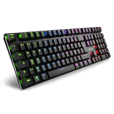 Sharkoon Keyboard Gaming French Purewriter Rgb, Kailh Choc Low Profile Blue — image 1
