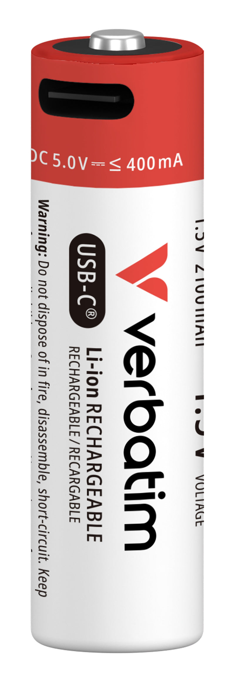 Verbatim Aa-akkus With Usb-c-anschluss, Li-ion