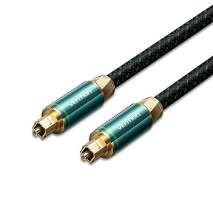 Vention Cotton Braided Optical Cabl Fiber Audio Cable 2M Green Coppe — image 1