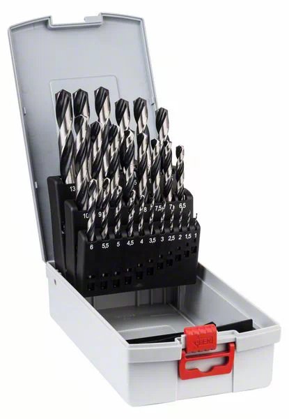 Bosch Set de Taladro Brocas Helicoidales Probox Hss Pointteq, 135 °, 25 Piezas 2608577352