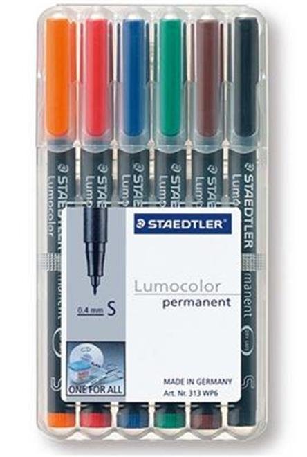 Staedtler Markers Permanentes Lumocolor S Perm 6ST